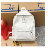 Fashion Woman Backpack Large Capacity Leather Laptop Bagpack High Quality Book Schoolbag for Teenage Girls Student Mochila