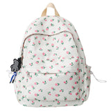 Back To School Floral Laptop Student Bag Lady Cute Book Backpack Trendy Girl Kawaii Travel Backpack Fashion College Women School Bag New
