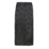 Mojoyce Darlingaga Vintage Fashion Black Jacquard Low Waist Maxi Skirt Long Gothic Dark Academia Chic Summer Women's Skirts Straight Y2K