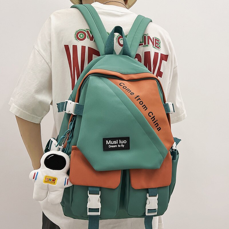 Back To School Lady Waterproof Harajuku Backpack Fashion Male Female Cute College Bag Girl Boy Travel School Backpack Men Women Book Bag Trendy