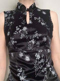 Mojoyce Vintage Fashion Elegant Floral Print Summer Dress Female Dark Academia Chinese Party Dresses Gothic Clothes Sundress