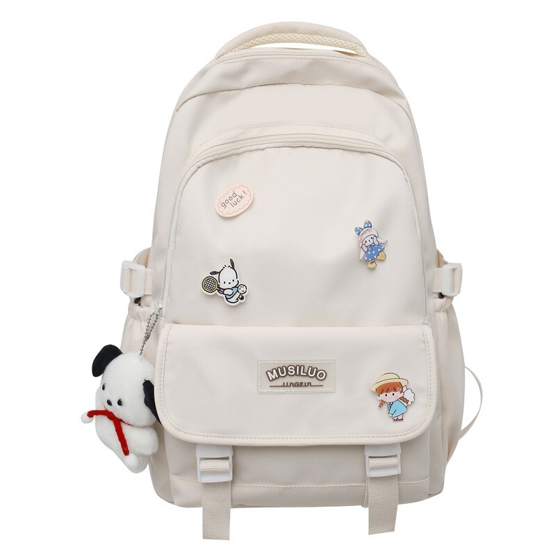 Back to School Girl Waterproof Cute Travel Badge Book Bag Laptop Female Student Trendy Ladies Kawaii College Backpack Women School Bags Fashion