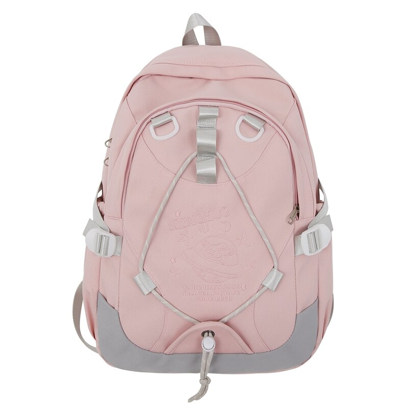 Back to School Fashion Lady Travel Embroidery Book Bag Trendy Female Cute Nylon Backpack Women Laptop School Bag Girl College Backpacks Leisure