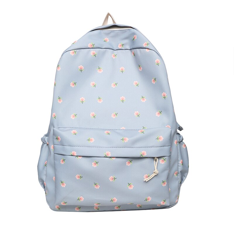 Back To School Trendy Girl Floral Print Cute Travel Book Backpack Fashion Female Laptop Student Bag New Lady College Backpack Women School Bags