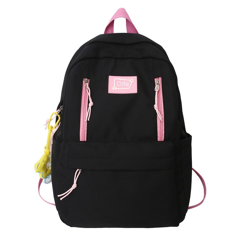 Back to School Cool Ladies Green Nylon College Backpack Women School Bag Trendy Girl Travel Book Backpack Fashion Female Laptop Student Bag New