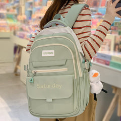 Back to School Trendy Girl Kawaii High Capacity College Backpack Cool Women Laptop School Bag Female Cute Backpack Fashion Lady Travel Book Bag