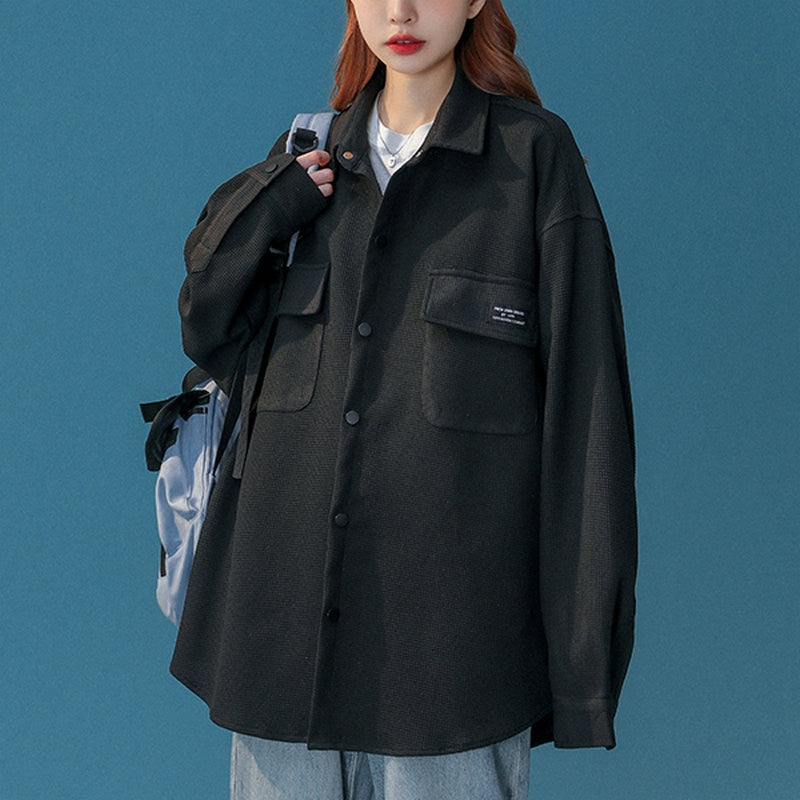 Mojoyce Women Shirt Gothic Harajuku Long Sleeve 2022 Autumn Korean Style Streetwear Blouse Girl Top Clothing