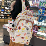 Mojoyce Lady Nylon New Cartoon Printing Girl Kawaii Travel Book Bag Women Cute Laptop School Bag Fashion College Backpack Female Student