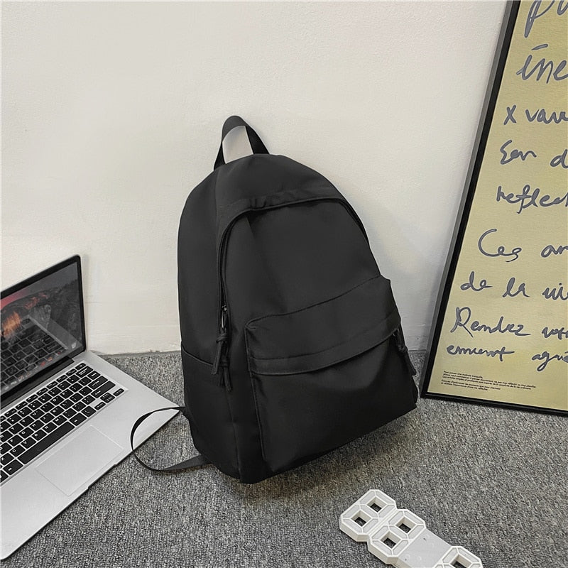 Simple Pattern Woman School Backpack Man College Student Travel Rucksack A4 Book Schoolbag For Teenage Girl Boy 2023 New Mochila