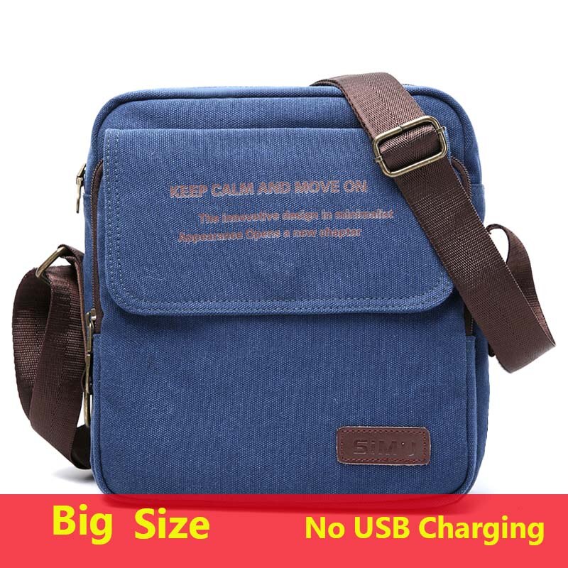 Man Urban Daily Carry Bag High Quality Men Canvas Shoulder Bag Casual Travel Men's Crossbody Bag Male Messenger Bags 3 Size