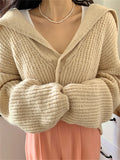 Mojoyce Winter Women Sweater Knitted Cardigan Oversize Girls Sweater Woman Pullover Maxi Vintage Y2k Thick Coats For Women