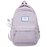 Back to School Cool Girl Purple Waterproof College Backpack Trendy Women Kawaii Laptop School Bag Female Backpack Fashion Lady Travel Book Bags
