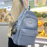 Back to School Trendy Female Cute Nylon University Backpack Women Laptop School Bag Girl Leisure College Backpack Fashion Lady Travel Book Bags