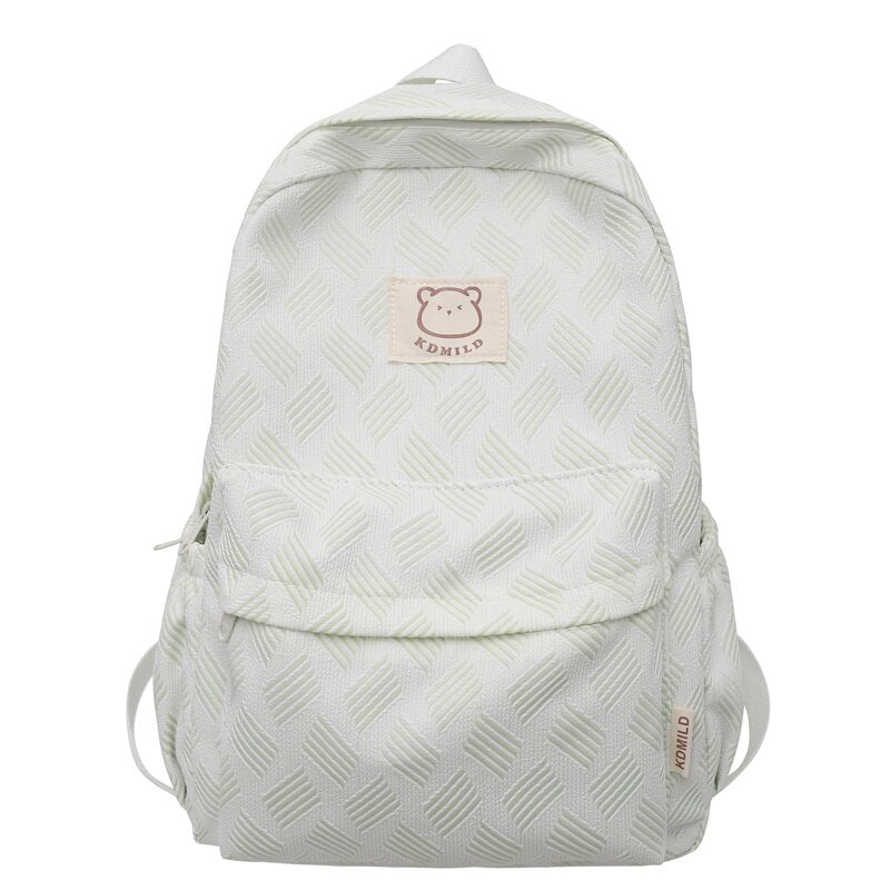 Back to School Lady Kawaii Printing Waterproof College Backpack Fashion Women School Bag Girl Travel Cute Book Backpack Female Laptop Nylon Bag