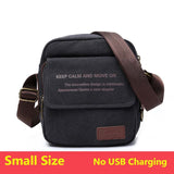 Man Urban Daily Carry Bag High Quality Men Canvas Shoulder Bag Casual Travel Men's Crossbody Bag Male Messenger Bags 3 Size