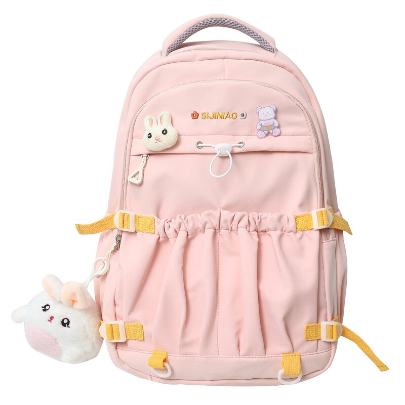 Back To School Fashion Ladies Kawaii High Capacity College Backpack Girl Waterproof Travel Book Backpack Female Laptop Student Women School Bag