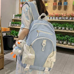 Back To School Girl Waterproof Cute Travel Student Bag Ladies Nylon College Backpack Female Laptop Backpack Trendy Cool Women Book Bags