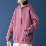 Mojoyce 2022 New Oversize Hoodies Women Pulovers Hooded Cotton Thicken Warm Loose Hoodie Women Sweatshirts Female