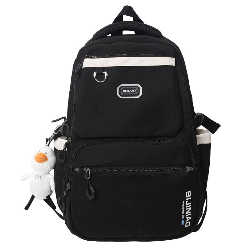 Back To School Women Waterproof School Bag High Capacity Fashion Lady Male College Backpack Girl Travel Boy Leisure Book Female Laptop Bags