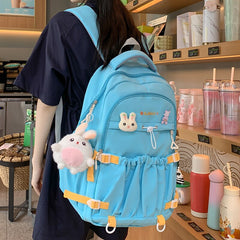 Back To School Fashion Ladies Kawaii High Capacity College Backpack Girl Waterproof Travel Book Backpack Female Laptop Student Women School Bag