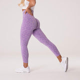 Mojoyce Leopard Spot Leggings Women Fitness Yoga Pants High Waist Push Up Tights Gym Clothing Seamless Workout Running Legging Pants
