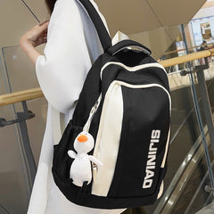 Back To School Women High Capacity Laptop School Bag Girl Leisure College Backpack Fashion Ladies Travel Trendy Female Cute Nylon Book Bag