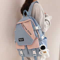 Back To School Lady Waterproof Harajuku Backpack Fashion Male Female Cute College Bag Girl Boy Travel School Backpack Men Women Book Bag Trendy