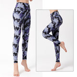 Mojoyce Cloud Hide Yoga Pants Sports Leggings Women High Waist Trainer Long Tights Flower Push Up Running Trouser Workout Plus Size XL