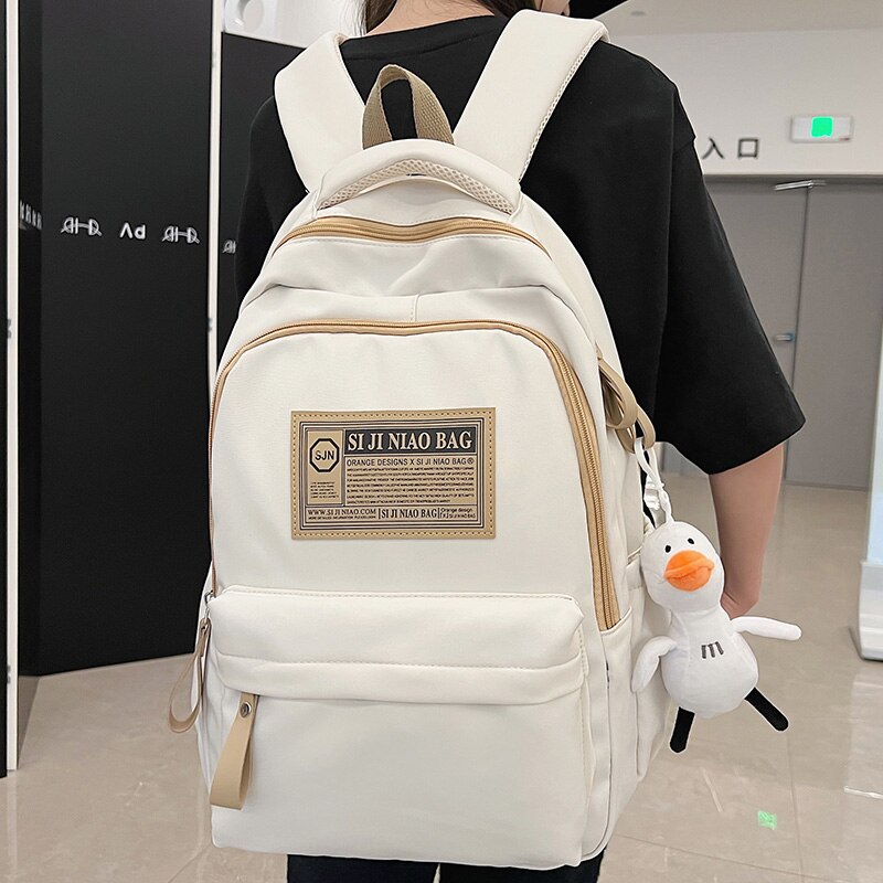 Mojoyce Fashion Girl Boy Red Book Cool Male High Capacity College Backpack Men Women Laptop School Bag Trendy Travel Ladies Student Bags