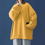 Mojoyce 2022 Autumn Long Sleeve T-Shirt Women Basic Tee Shirt Oversize T Shirt Women Casual O-Neck Women Tshirt
