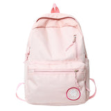 Back to School Trendy Girl Pink Laptop Student Bag Lady Kawaii Nylon College Backpack Women Cute School Bag Female Travel Book Backpack Fashion