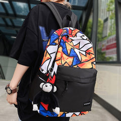 Back To School Women Graffiti School Bag Cool Lady Harajuku College Backpack Trendy Girl Travel Book Backpack Fashion Female Laptop Student Bag