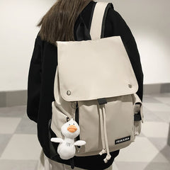 Back to School Men Women White Travel School Backpack New Female College Bag Cool Trendy Fashion Girl Boy Student Backpack Ladies Male Book Bag