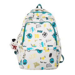 Mojoyce Lady Nylon New Cartoon Printing Girl Kawaii Travel Book Bag Women Cute Laptop School Bag Fashion College Backpack Female Student