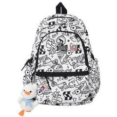 Mojoyce Cartoon Print Female Laptop College Packet Girl Travel Harajuku Book Backpack Lady Kawaii Graffiti Bags Fashion Women SchoolBag