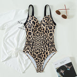Mojoyce New Leopard Bodysuit One Piece Push Up Swimwear Women 2022 Summer Brazilian Vintage Female Beach Swimsuit Bathing Suit Beachwear