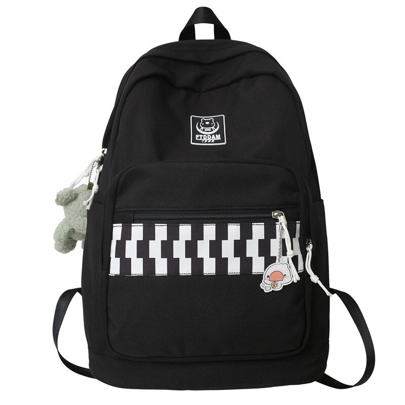 Mojoyce Girl Travel Plaid Harajuku Book Backpack Ladies Kawaii Bag Cool Female Lattice College Backpack Fashion Women Laptop School Bags