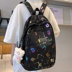 Back To School Fashion Female Pink High Capacity Laptop Leisure College Backpack Ladies Student Bag Girl Travel Book Backpack Women School Bags