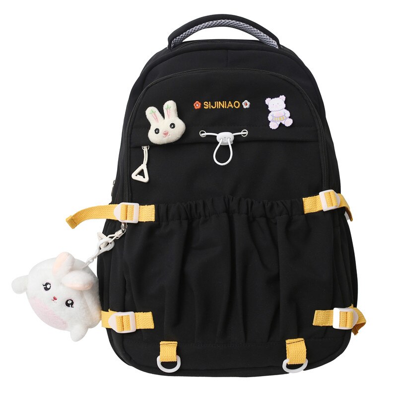 Back To School Fashion Ladies Kawaii High Capacity College Backpack Girl Waterproof Travel Book Backpack Female Laptop Student Women School Bag