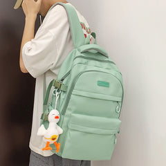 Mojoyce High Capacity Girl Boy White Laptop College Backpack Lady Men Travel Leisure Packet Women School Bag Fashion Female Male BookBag