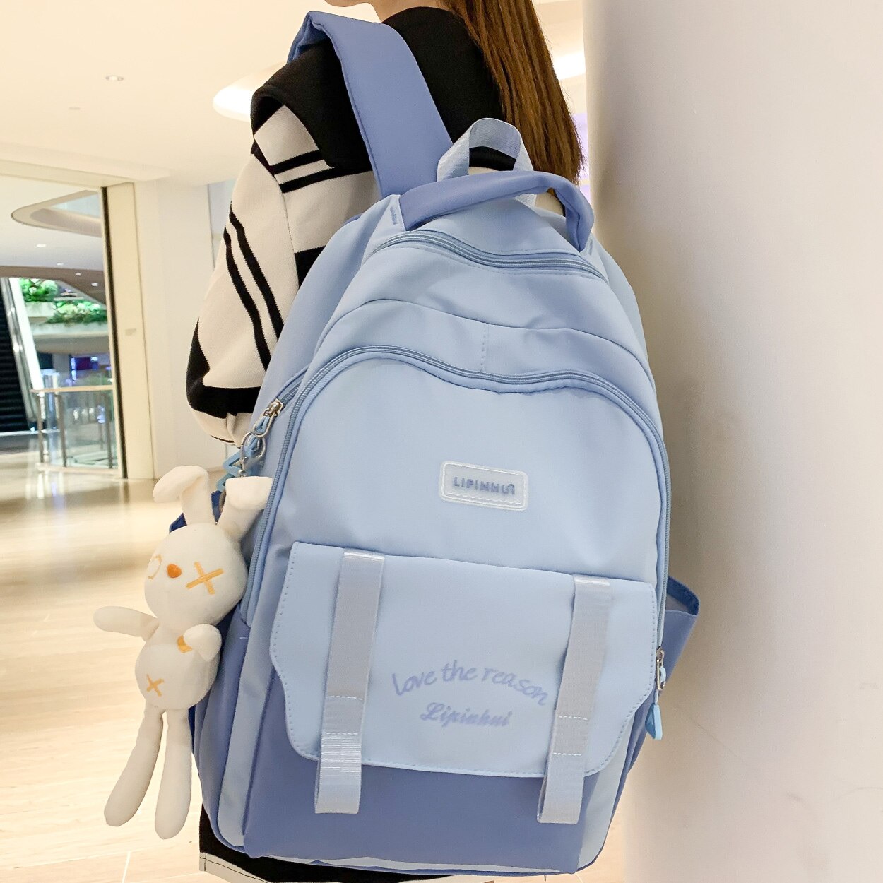 Mojoyce Trendy Female High Capacity School Bag Cute Waterproof Ladies Travel Laptop Women College Backpack Girl Book Bags Fashion Kawaii