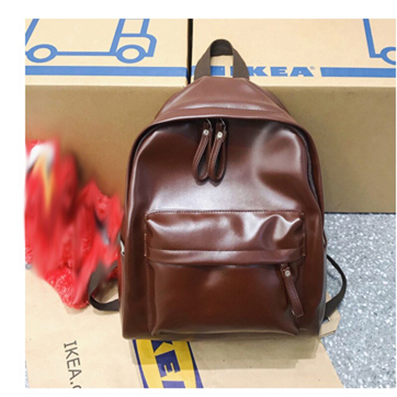 Fashion Woman Backpack Large Capacity Leather Laptop Bagpack High Quality Book Schoolbag for Teenage Girls Student Mochila