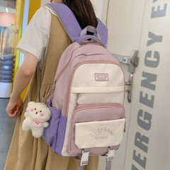 Back to School Girl Kawaii Travel Harajuku Book Backpack Ladies Student Bag Trendy Female Laptop College Backpack Fashion Women Cute School Bag