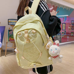 Back to School Fashion Lady Travel Embroidery Book Bag Trendy Female Cute Nylon Backpack Women Laptop School Bag Girl College Backpacks Leisure