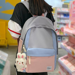 Back to School Female Cute Harajuku College Backpack Women Laptop School Bag Nylon Fashion Girl Travel Book Backpack Ladies Leisure Kawaii Bags