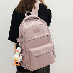 Mojoyce High Capacity Girl Boy White Laptop College Backpack Lady Men Travel Leisure Packet Women School Bag Fashion Female Male BookBag