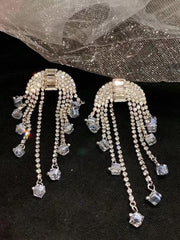 Mojoyce-Tassel Crystal Earring