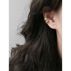 Mojoyce-1PC Retro Simple Multi-Layer Ear Clip Earrings