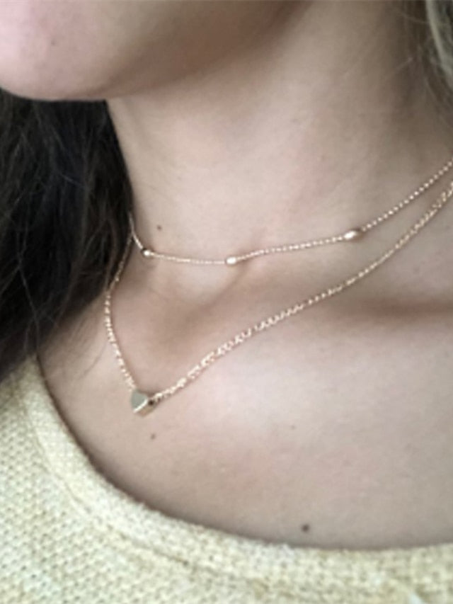 Women's necklace Fashion Outdoor Heart Necklaces