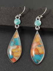 Mojoyce-Gradient Turquoise Vintage Earrings